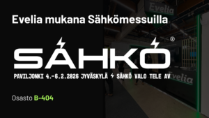 Evelia mukana Sähkömessuilla 4.-6.2. Jyväskylässä